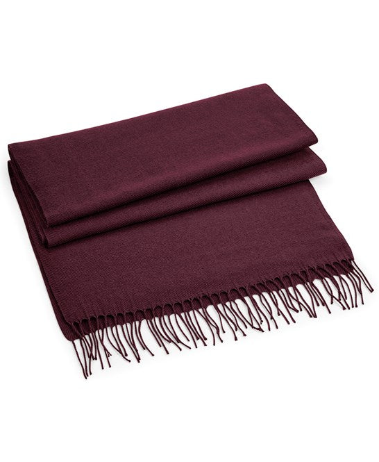 Burgundy Classic Woven Scarf