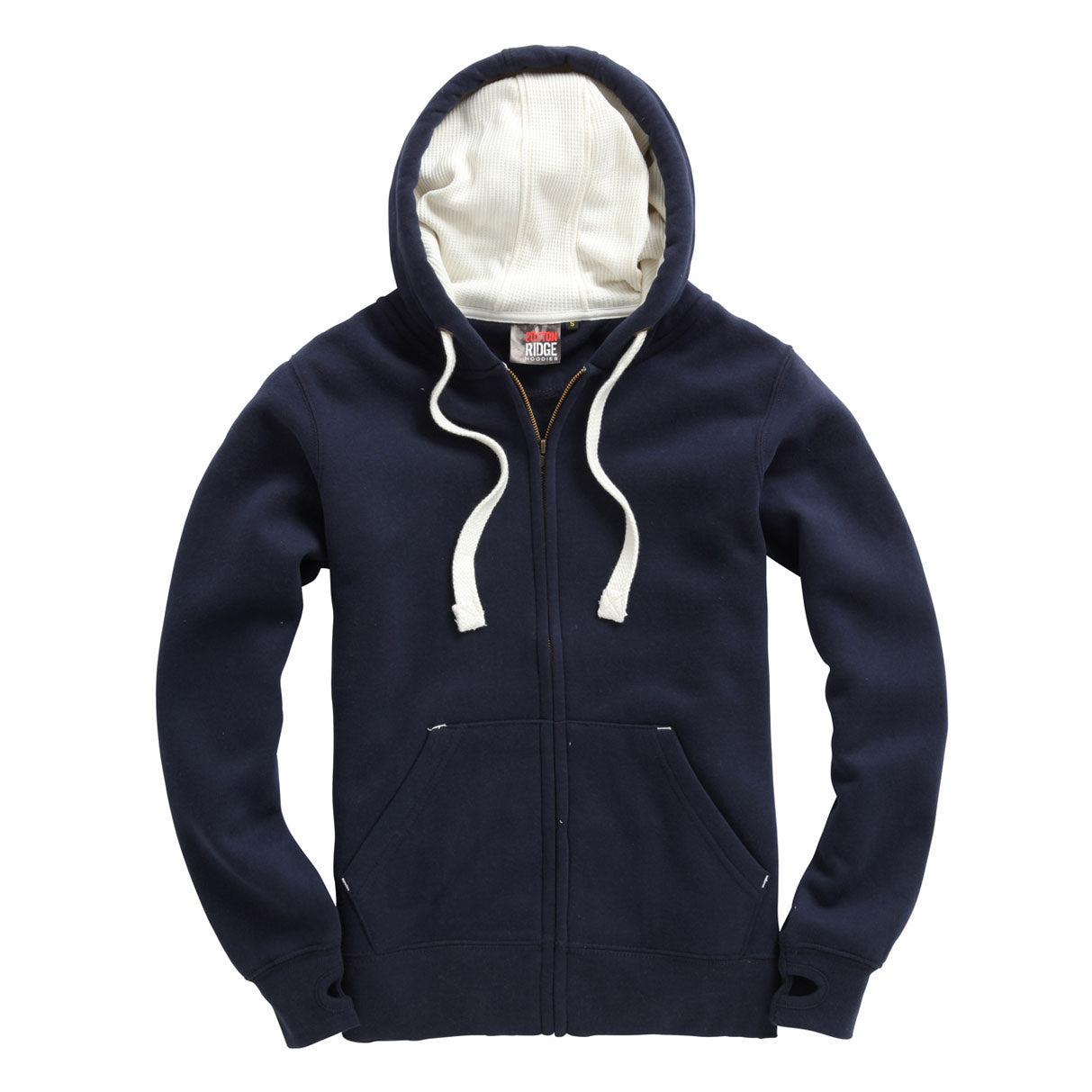 MINSTER - Peach Finish Hoodie in Black