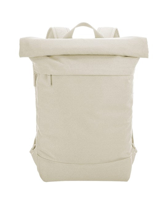 Roll Top Backpack in Cream